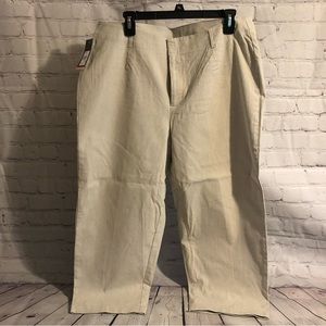NWT - Merona Women’s Capris - Khaki Pinstripe - 16W